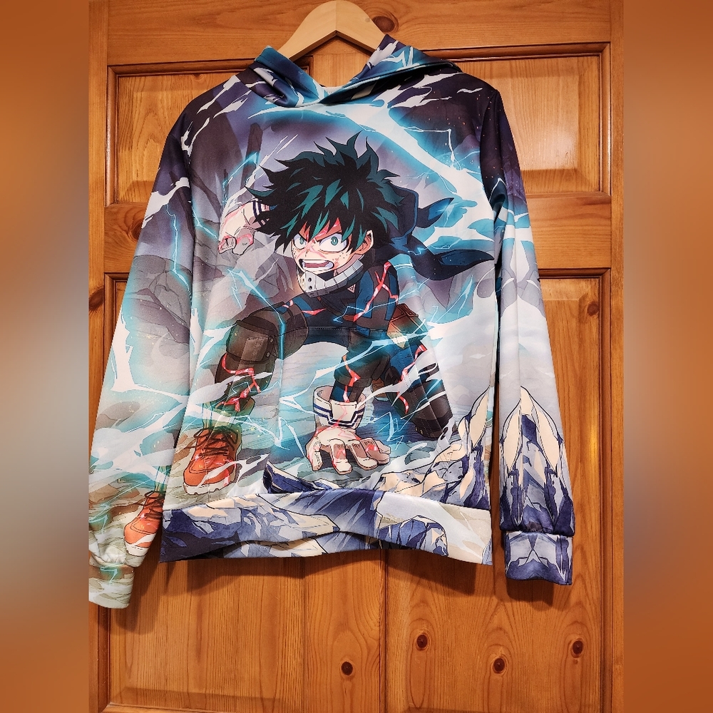 My Hero Academia Hooded Sweatshirt, Size Large